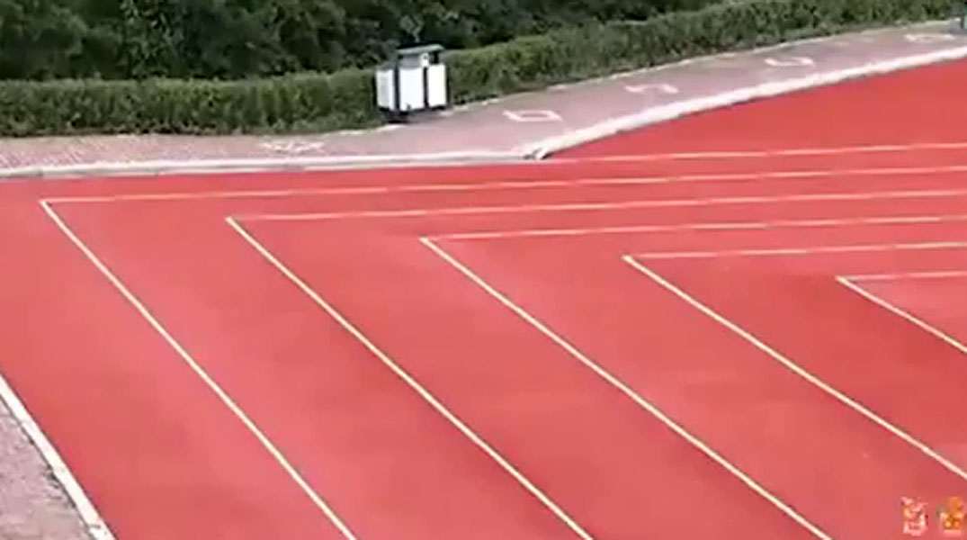 Piso para pista de atletismo